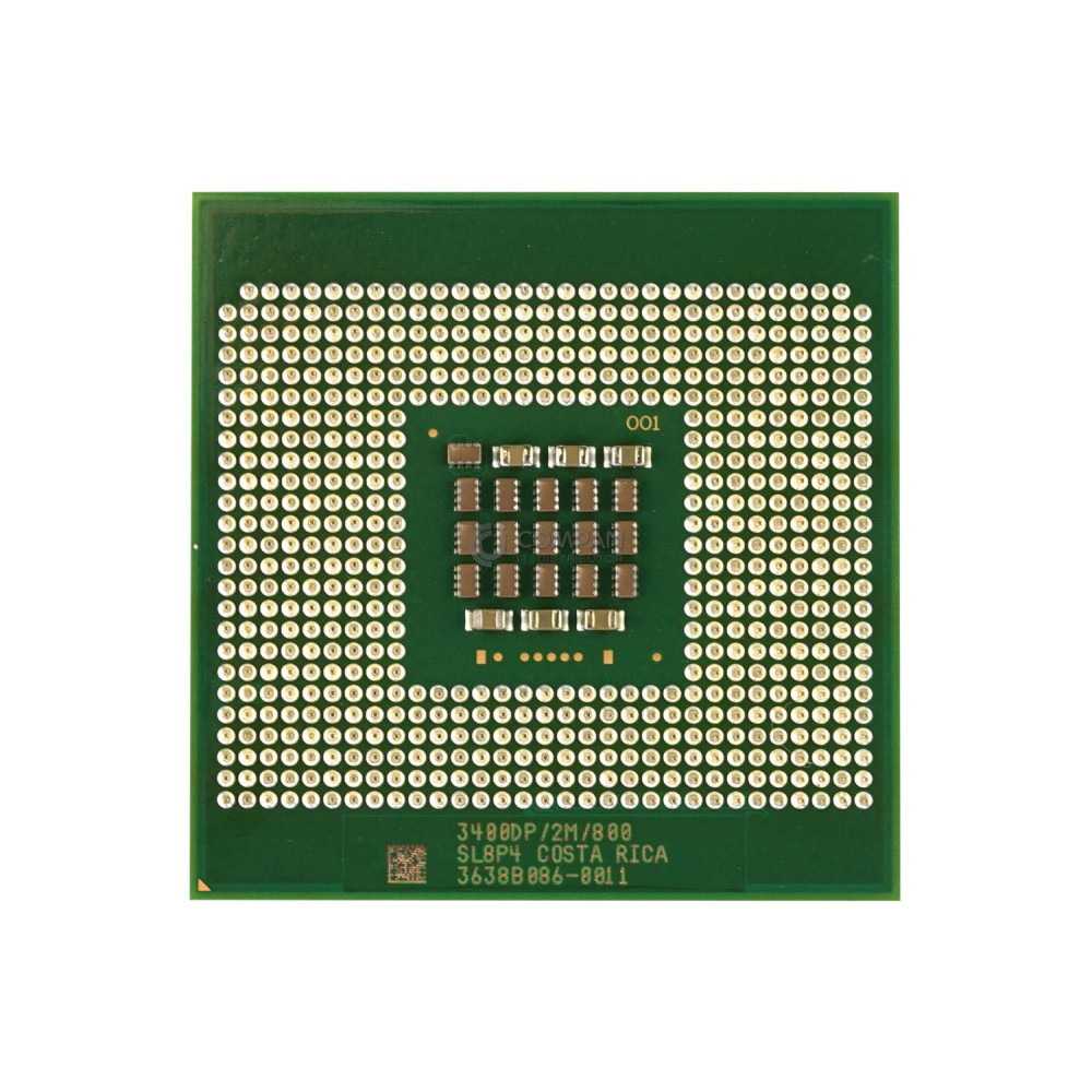 SL8P4 INTEL XEON 3.40GHZ 1 CORE 2MB L2 CACHE 110W SOCKET 604